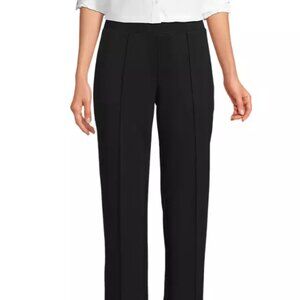 NWT Lands' End Women's Pintuck Straight Leg Ponte Pants